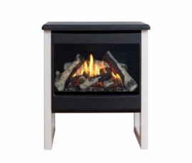 Modern White Madrona w/ Birch Logs